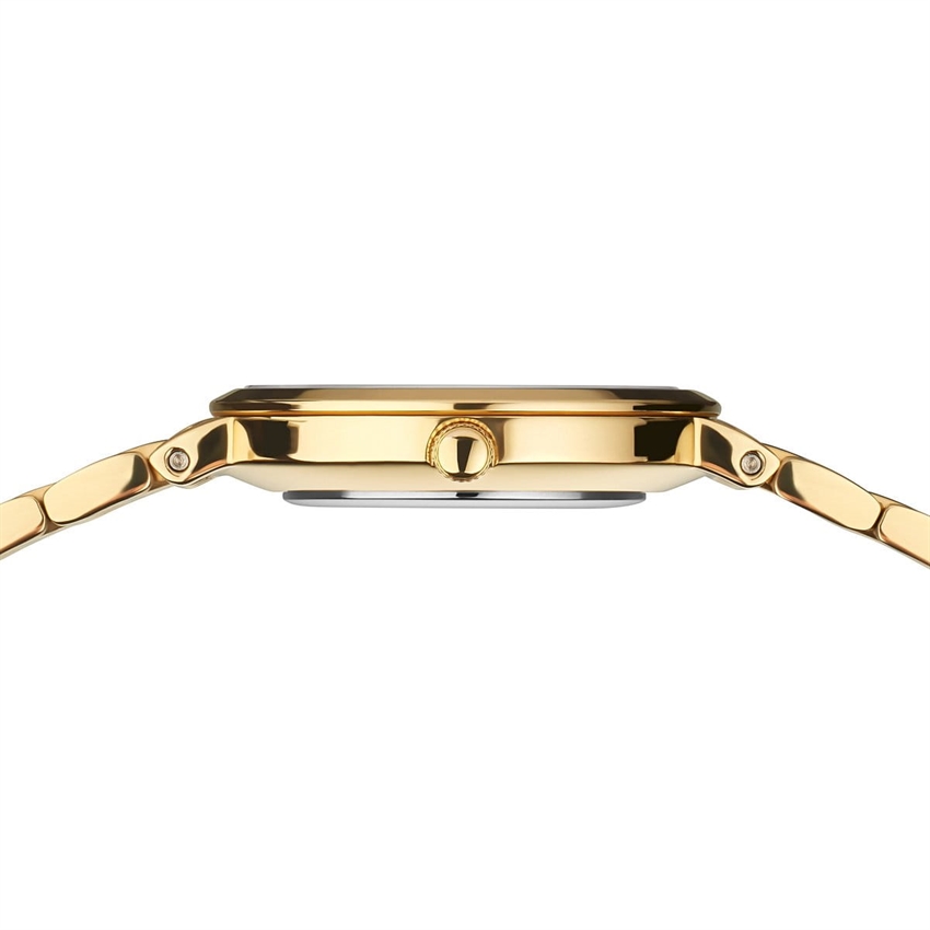 Classic dameur i poleret guld fra Bering 22mm 17926-734